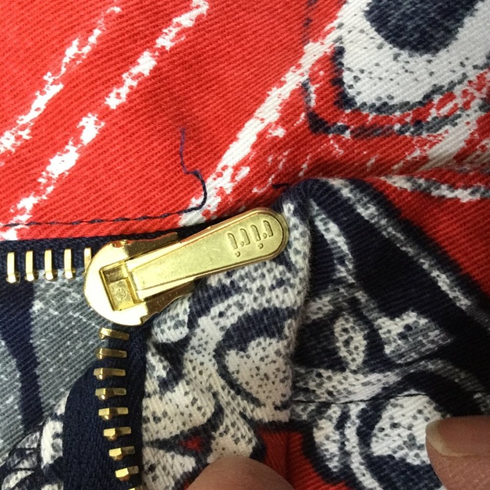 St. John Sport High-Rise Patchwork Pattern Pants - image 7